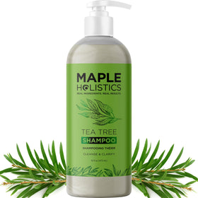 Maple Holistics front bottle showing label and benefits