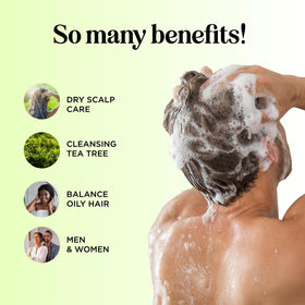 Maple Holistics tea tree and rosemary ingredients emphasizing natural oils