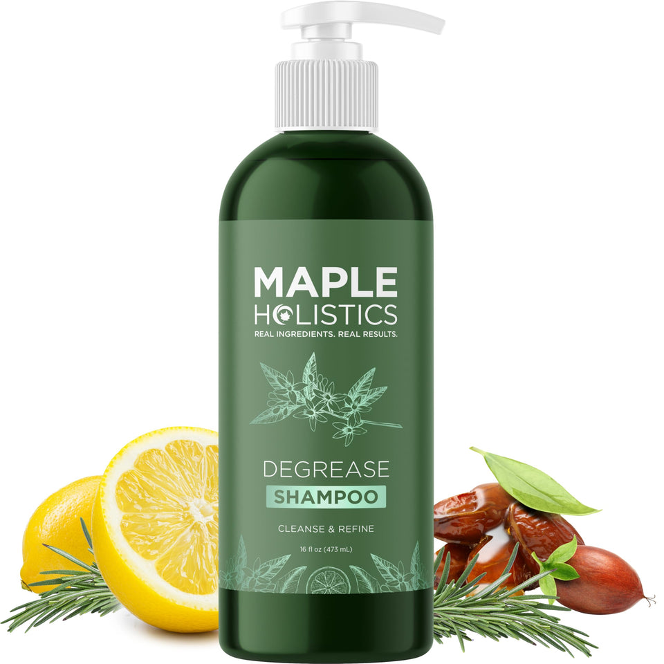 Maple Holistics front packaging showing 16 fl oz bottle and product benefit