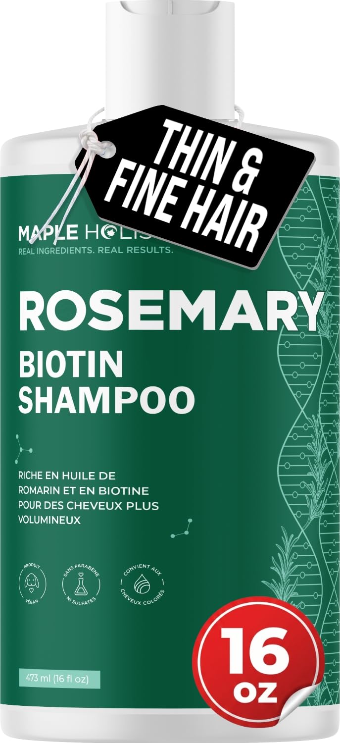 Maple Holistics front bottle showing clean label and volumizing benefits