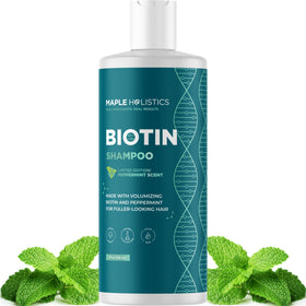Maple Holistics front bottle showing label and volume benefit