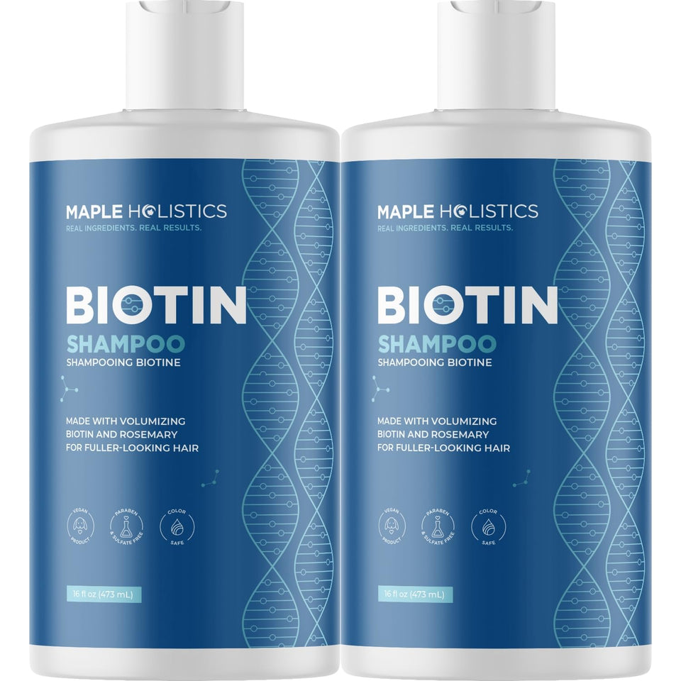 Maple Holistics front packaging showing bottle and 2-pack benefit