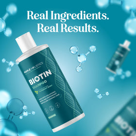 Maple Holistics bottle on bathroom counter illustrating daily use