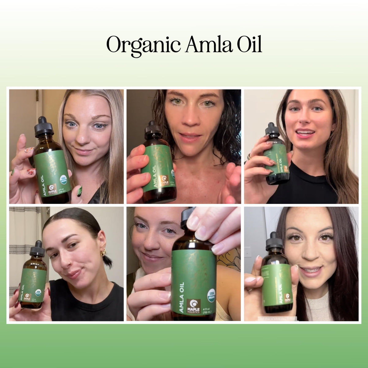 Maple Holistics oil on hands demonstrating easy application and moisturized feel