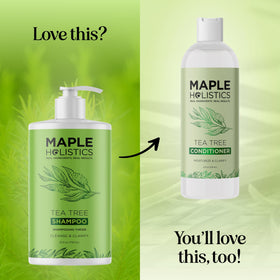 Maple Holistics back label with directions and ingredient details