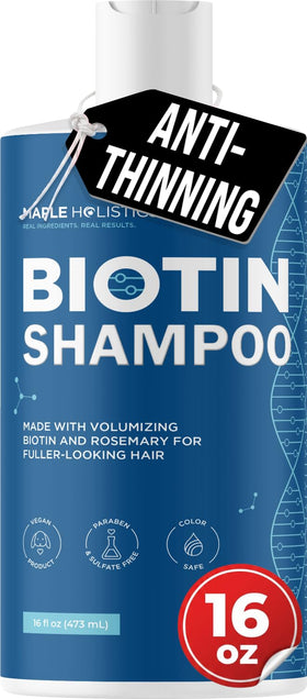 Maple Holistics front bottle view showing label and size for clear product identification and confidence