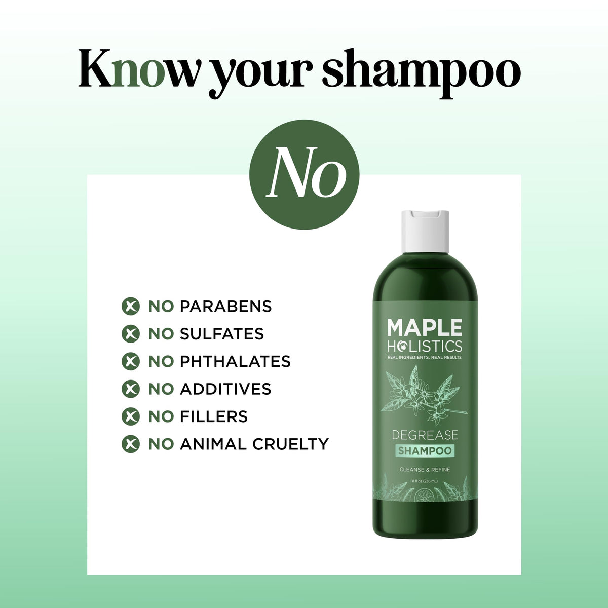 Maple Holistics bottle with rosemary sprig showcasing botanical cleanse