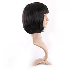 MapofBeauty close-up of flat bangs highlighting clean cut for face framing