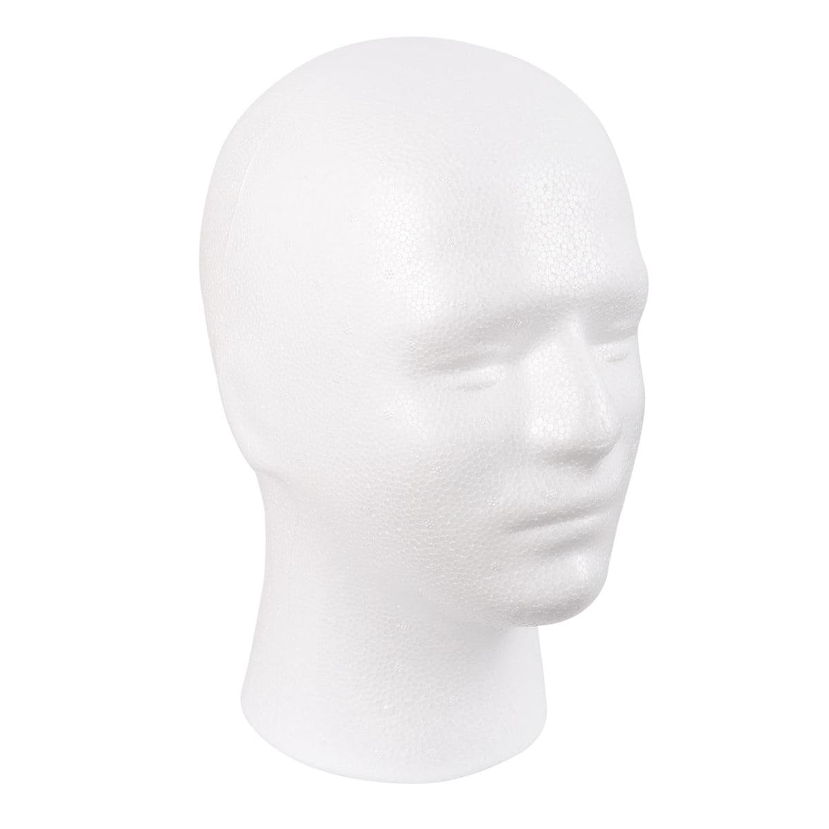 MapofBeauty foam mannequin head front view showing neutral display benefit