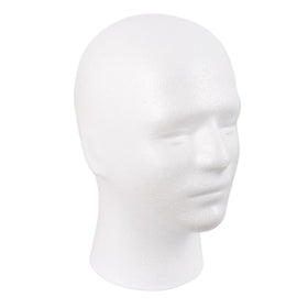 MapofBeauty foam mannequin head front view showing neutral display benefit