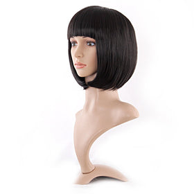 MapofBeauty side profile of straight cut bob illustrating smooth silhouette