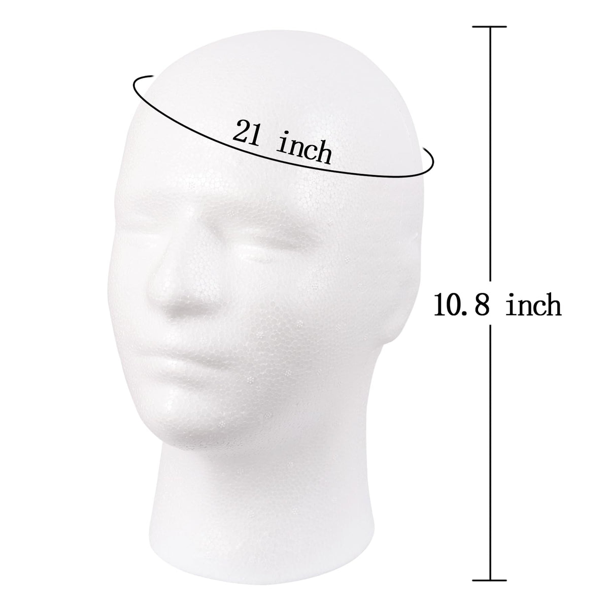 MapofBeauty head next to a hand showing scale and easy transport benefit