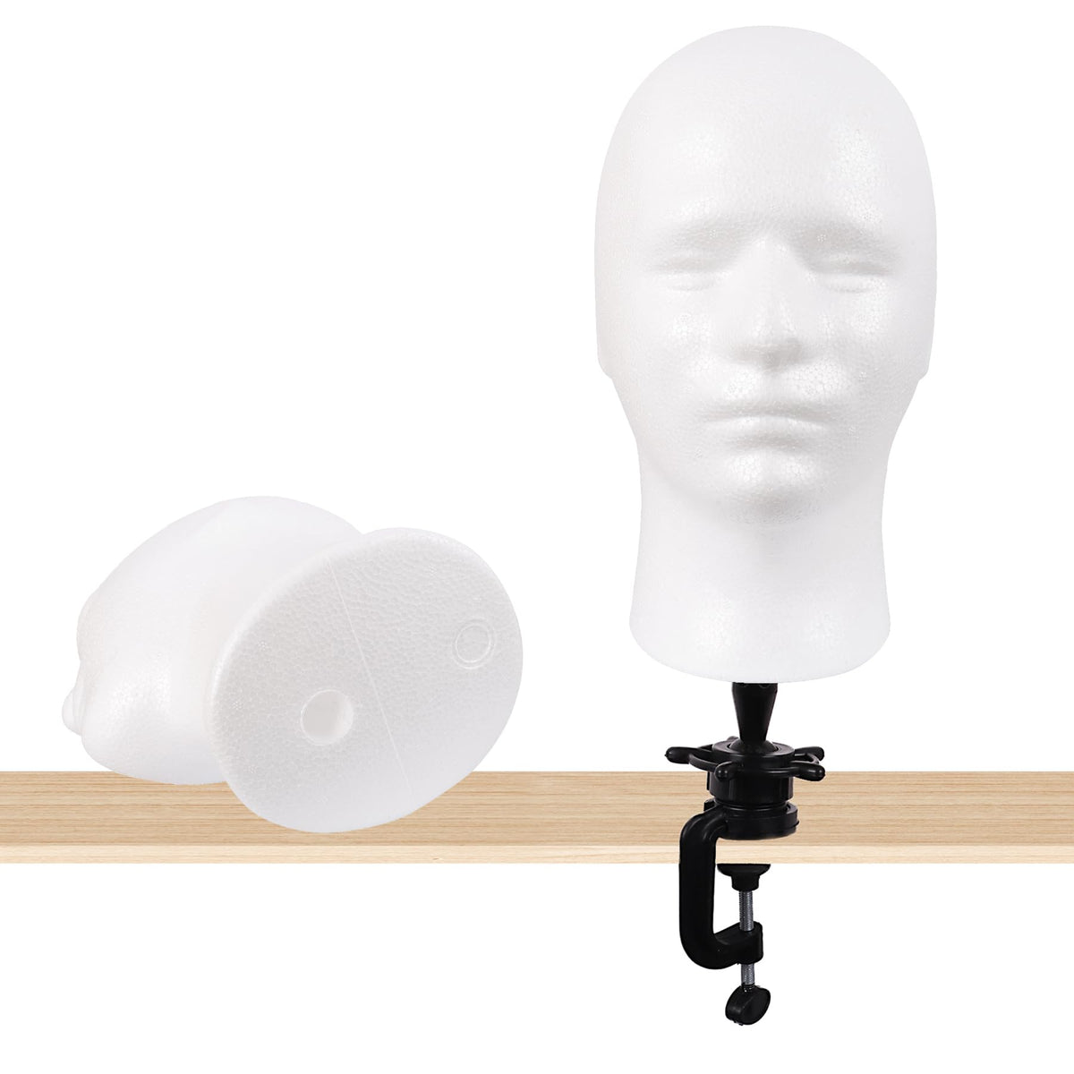 MapofBeauty mannequin wearing a wig to demonstrate styling and display use