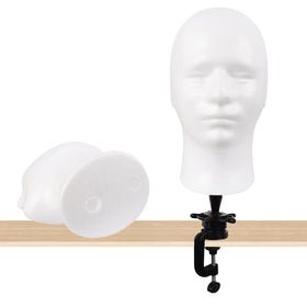 MapofBeauty mannequin wearing a wig to demonstrate styling and display use