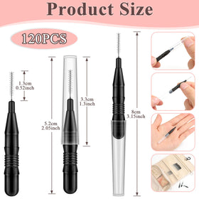 MAPVOLUT close-up of ultra-fine spiral bristles for precise brow and lash control