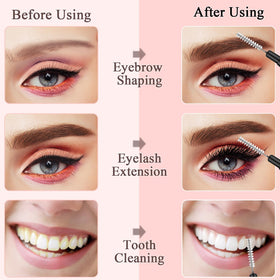 MAPVOLUT brush in use during brow lamination delivering accurate product placement