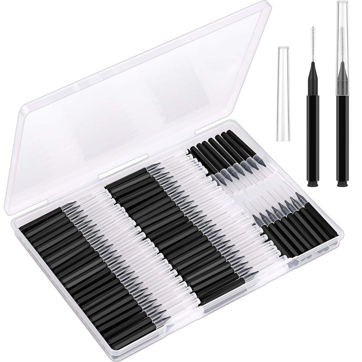 MAPVOLUT storage box open array displays 120 brushes for long-lasting supply