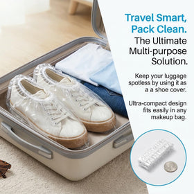MAQIHAN caps packed in a toiletry kit ready for travel convenience
