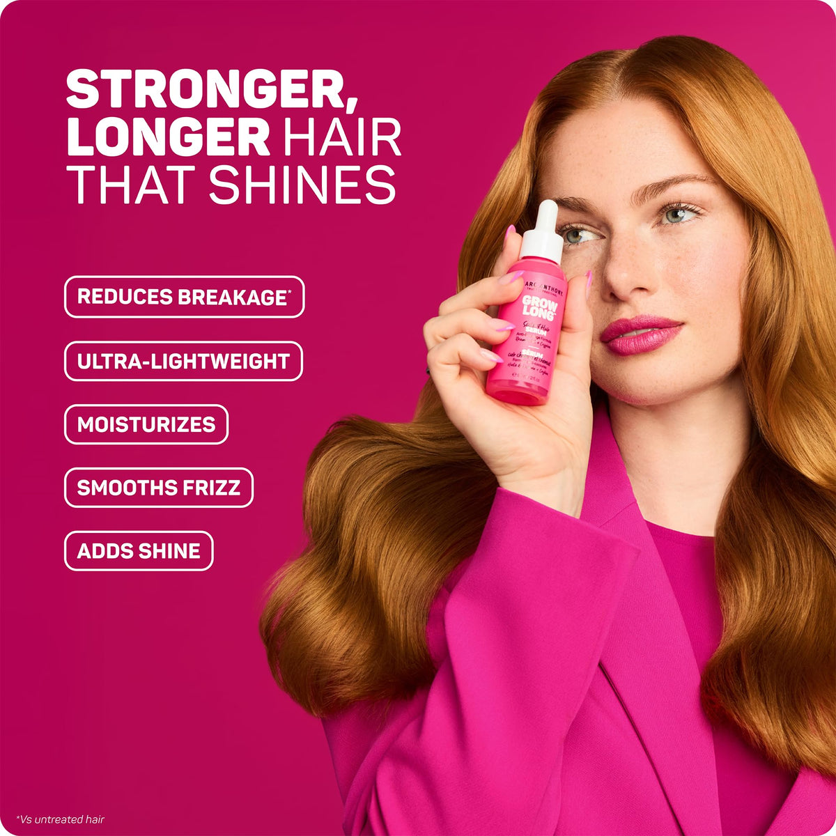 Marc Anthony serum texture on fingertip demonstrating lightweight absorption