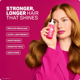 Marc Anthony serum texture on fingertip demonstrating lightweight absorption