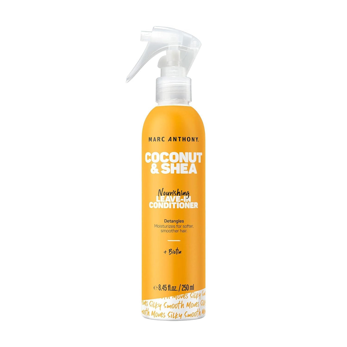 Marc Anthony front bottle packaging showing coconut and shea label and benefit