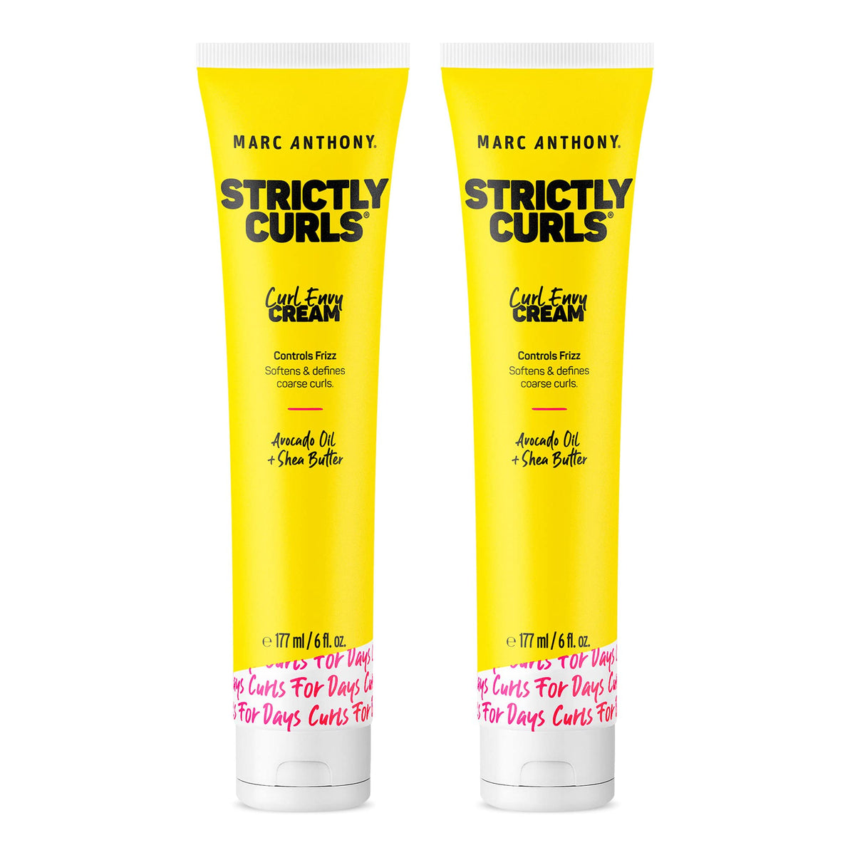 Marc Anthony front packaging of curl cream showing brand and product benefits