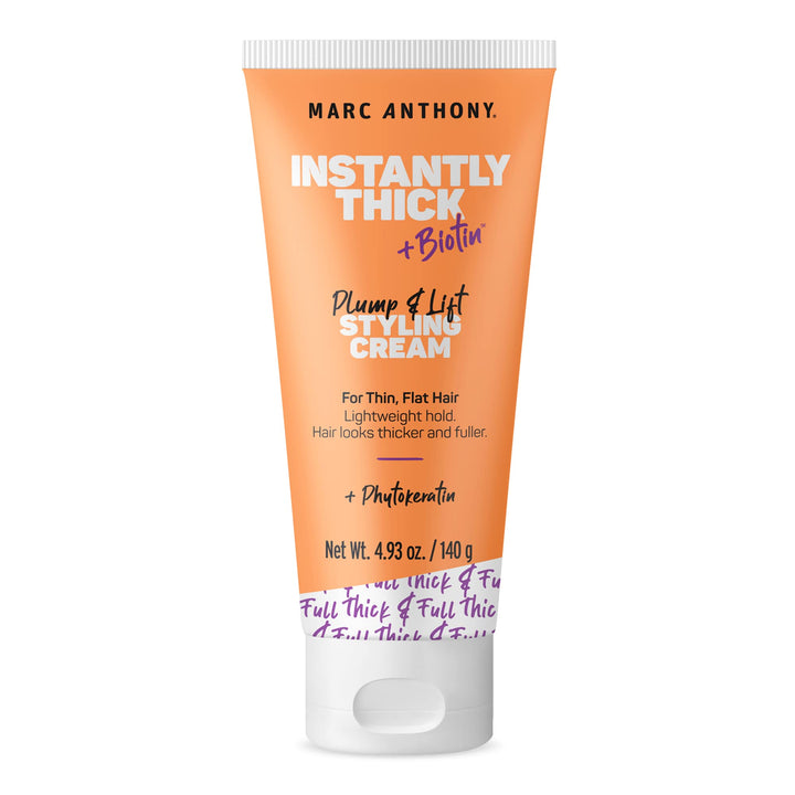 Marc Anthony front packaging showing jar and volumizing benefit