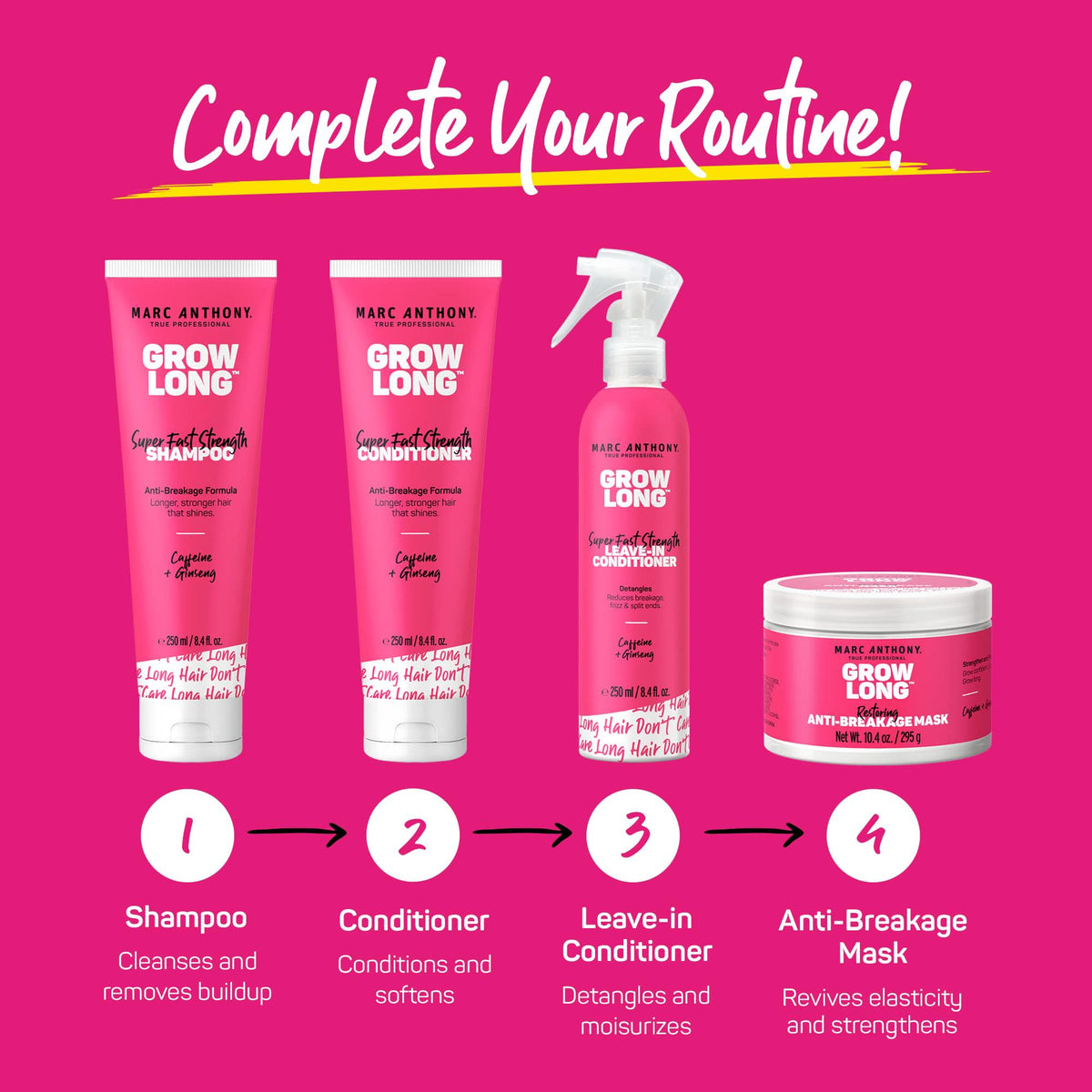 Marc Anthony conditioner on bathroom shelf for usable daily routine