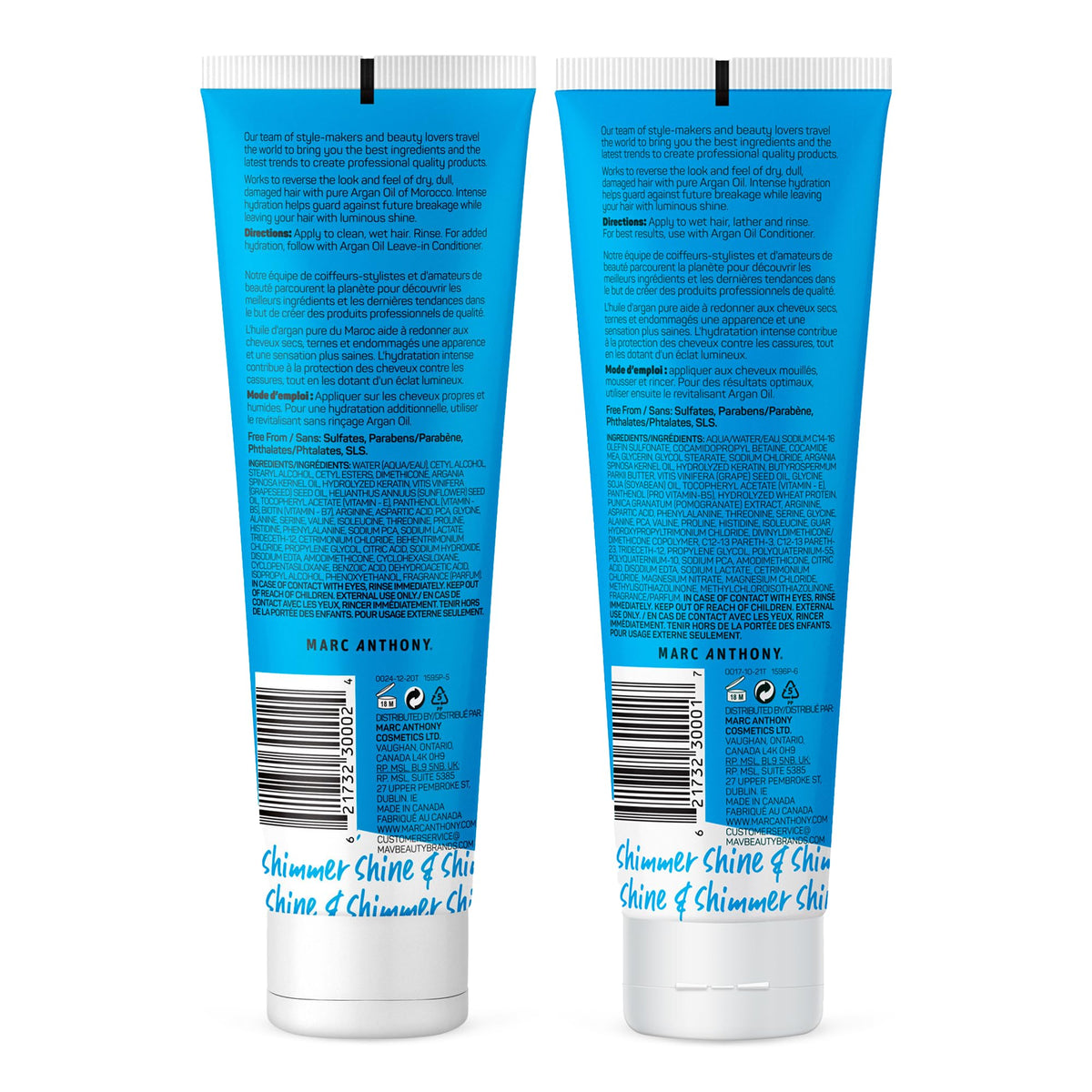 Marc Anthony duo on a bathroom shelf in warm light suggesting daily routine upgrade