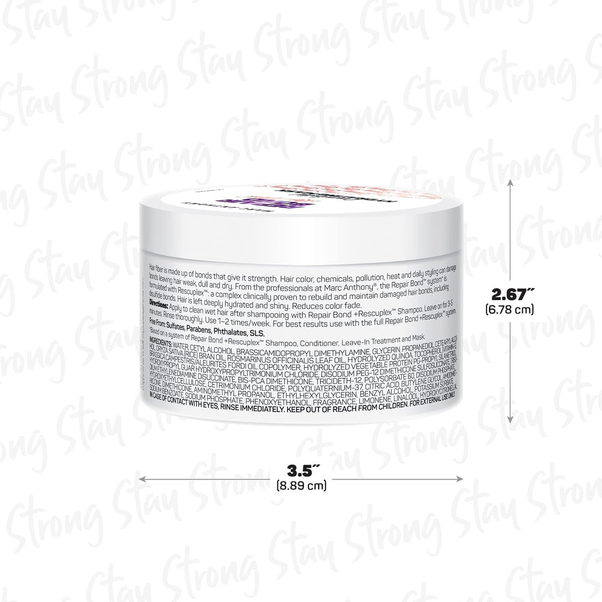 Marc Anthony mask open jar texture highlighting rich hydrating formula