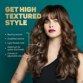Marc Anthony ingredient display with rice protein and aloe, promoting softer hair