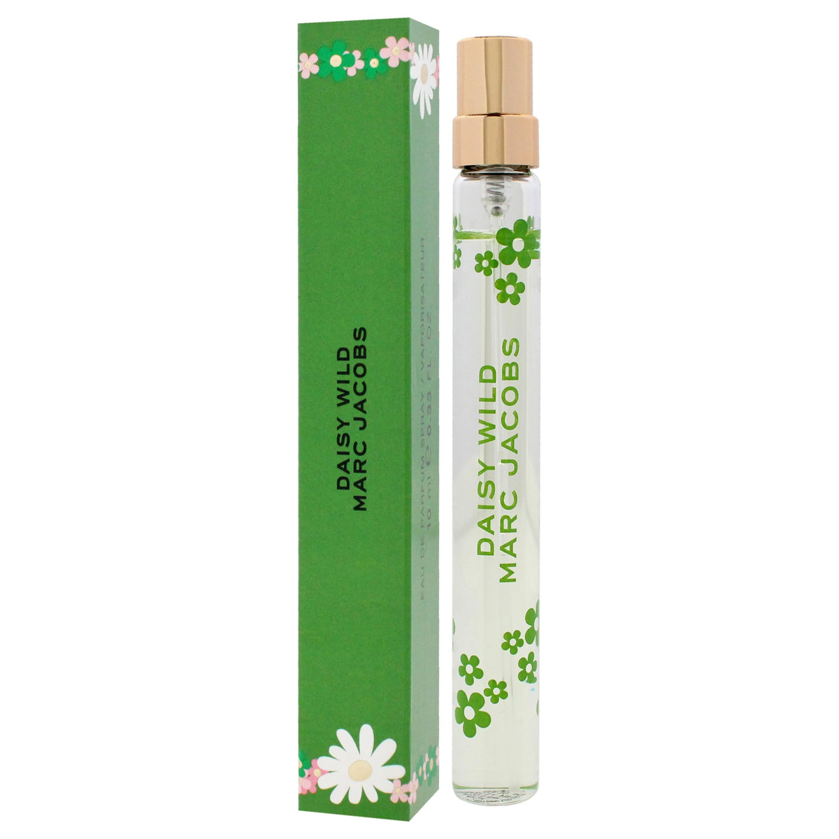 Marc Jacobs Daisy Wild cap and neck detail emphasizing premium finishing and refill feature
