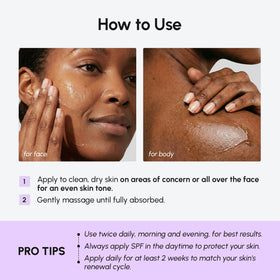 MAREE applied to face and neck demonstrating even-toning benefit