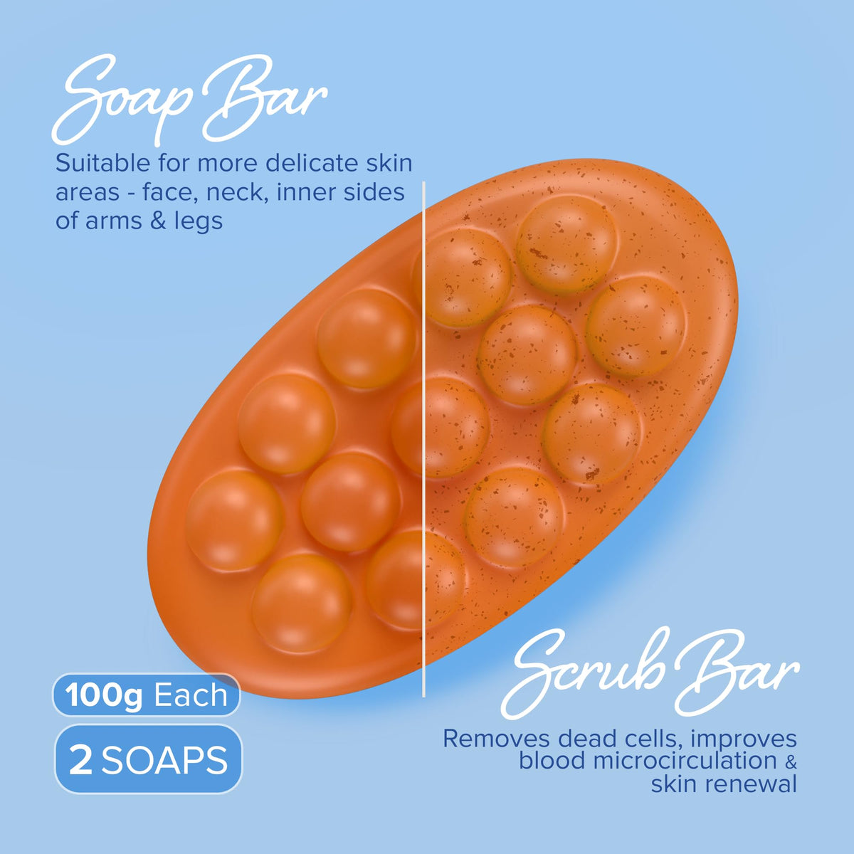 MAREE detail of apricot seed exfoliant demonstrating physical exfoliation