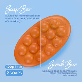 MAREE detail of apricot seed exfoliant demonstrating physical exfoliation