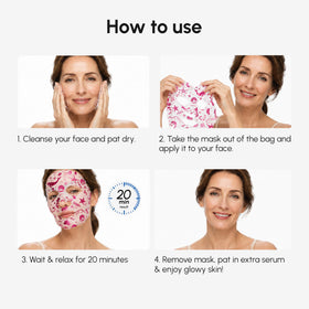MAREE mask in bathroom spa setting conveying relaxing self-care atmosphere