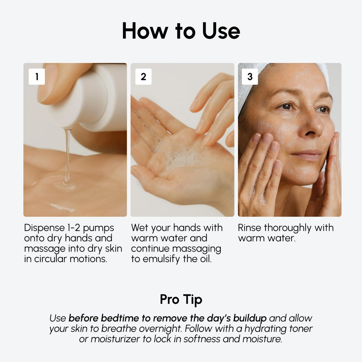MAREE bottle scale next to hand conveying product size and travel-friendly design