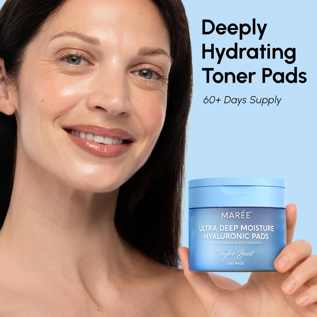MAREE close-up of pad texture highlighting gentle exfoliation benefit