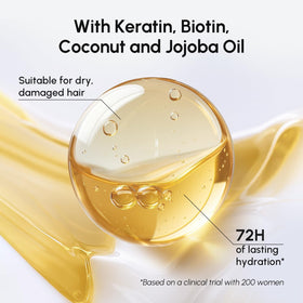 MAREE conditioner being applied to hair showing easy detangling benefit