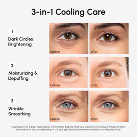 MAREE patches applied under eye on model demonstrating secure non-slip fit