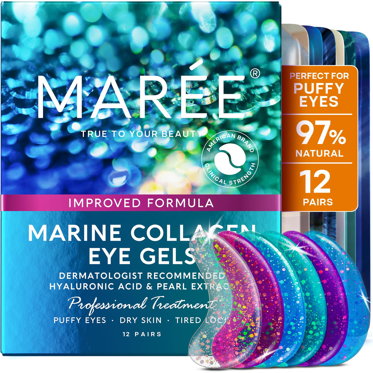 MAREE front packaging displayed, shows product benefits and travel-ready design