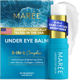 MAREE front packaging showing compact retinol eye stick benefit