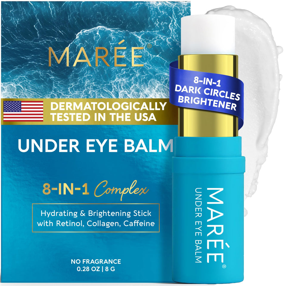 MAREE front packaging showing compact retinol eye stick benefit