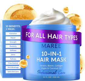 MAREE front jar view showing pearl mask and clear branding for quick identification and benefit