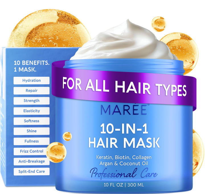 MAREE front jar view showing pearl mask and clear branding for quick identification and benefit