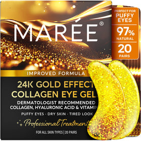 MAREE front packaging showing gold eye gels and benefits