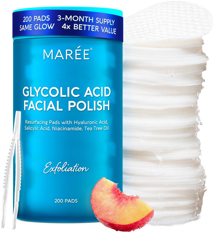 MAREE front packaging showing 200 pads and product branding for clarity