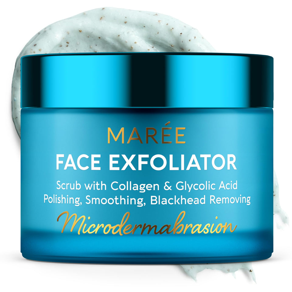MAREE front packaging showing product and benefits for clearer skin