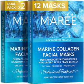 MAREE front packaging showing mask count and benefits for quick reference