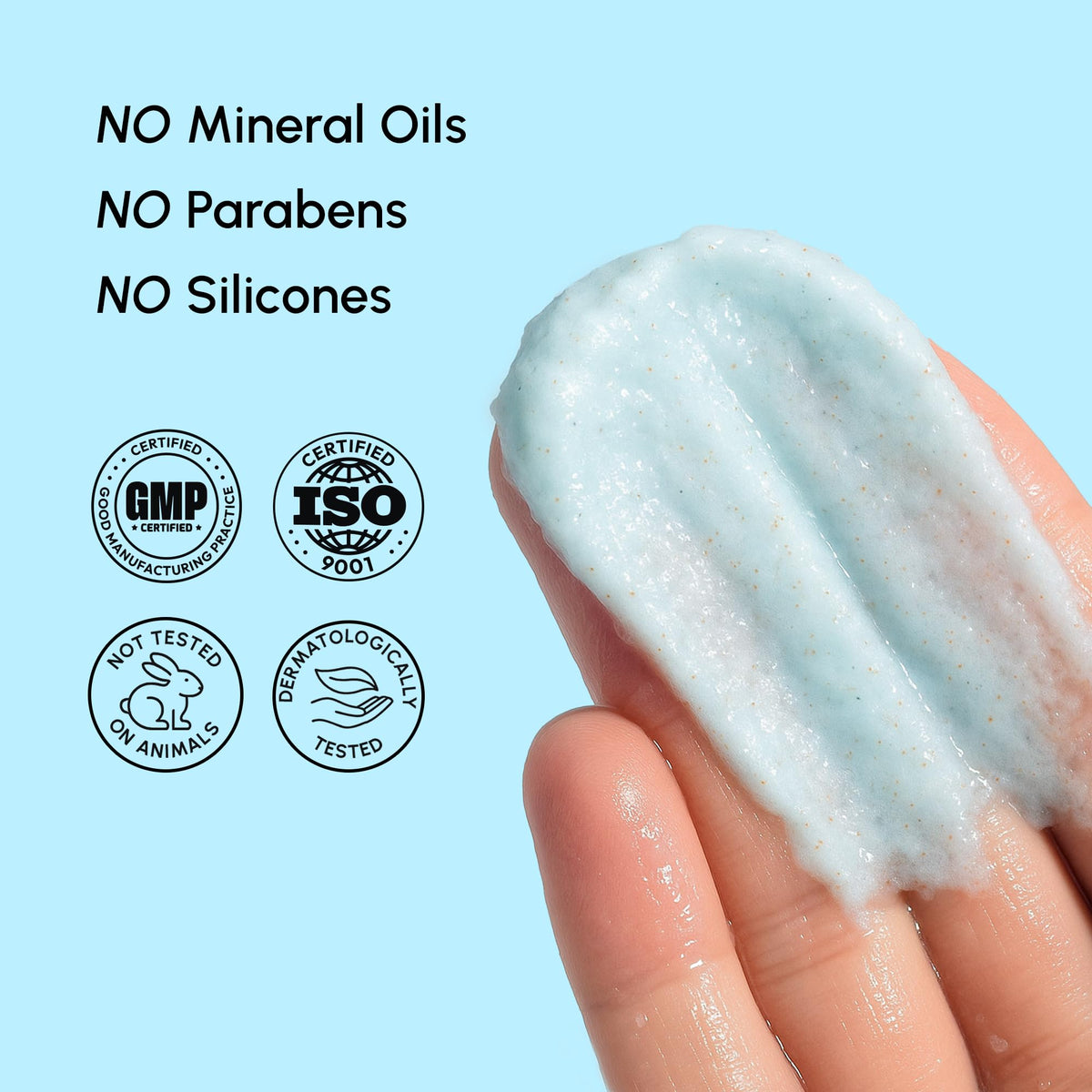 MAREE integrated into a bathroom routine conveying spa-like exfoliation